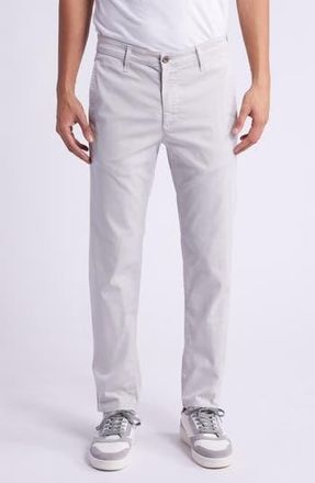 AG - Adriano Goldschmied Kullen Flat Front Stretch Sateen Chinos in Mosaic Grey at Nordstrom Rack, Size 40 X 32