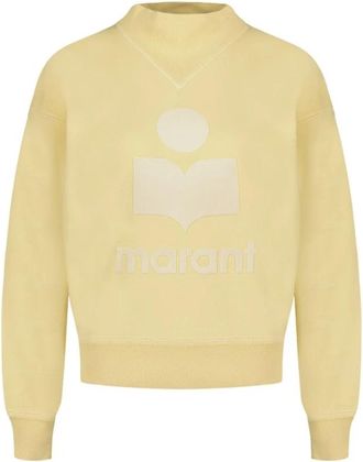 Isabel Marant Moby Sweatshirt - Dames - Sweatshirts - Geel - 2XS - Katoen - Hoodies & sweatvesten