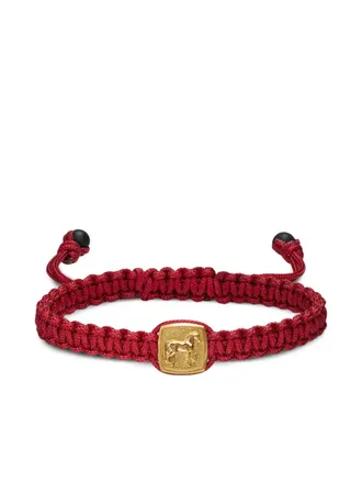 David Yurman 18K yellow gold Petrvs horse-amulet bracelet - Red