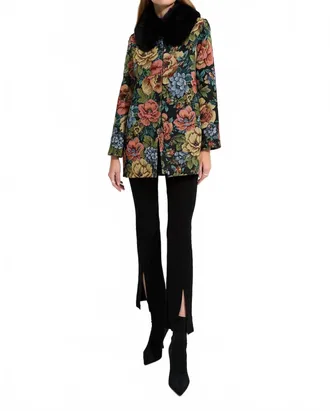 Unreal Fur Womens Monarch Coat In Green