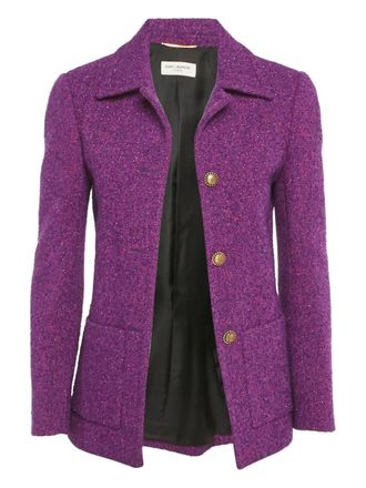 Saint Laurent Tweed jack - Paars