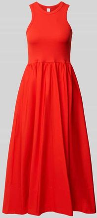 Vero Moda Midikleid mit Rundhalsausschnitt Modell MIRI in Rot, Gr&ouml;&szlig;e XL