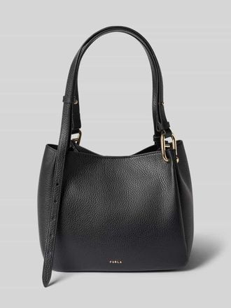 Furla Handtasche aus echtem Leder mit Logo-Detail Modell Nuvola in Black, Gr&ouml;&szlig;e 1