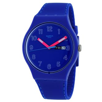 Swatch Originals The January Collection Cobalt Disco Blue Dial Mens Watch SO29N705