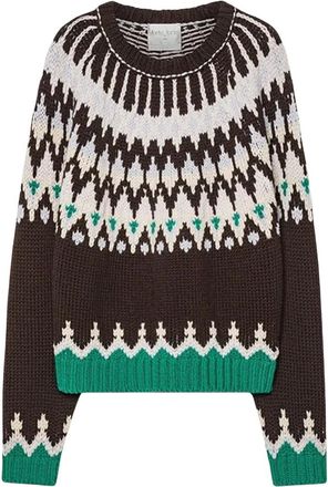 Forte_Forte Maglione My Knit Fair Isle RWS a trecce con girocollo in lana - - Knitwear - Donna - Multicolore - M