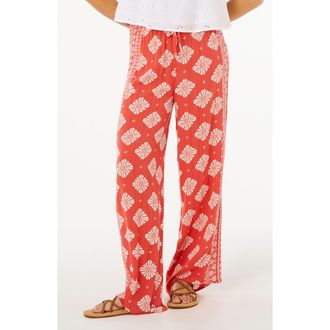 Rip Curl Ventura Wide Leg Pants in Red at Nordstrom, Size Xx-Small