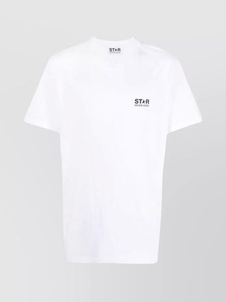 Golden Goose cotton logo print short sleeve t-shirt