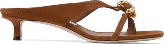 Jimmy Choo London Emeri Stone 35 Embellished Mules