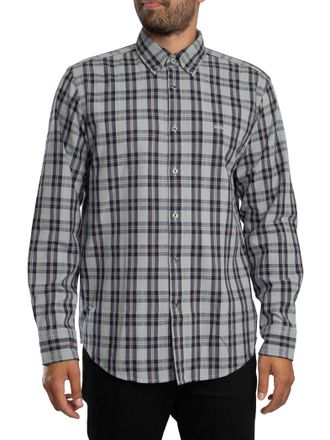 HUGO BOSS Ricoplus Geruit Overhemd, Blauw
