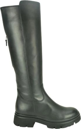 Gabor Bot DZ.+tiret achter - Dames - Hoge Laarzen - Zwart - 38 1/2 EU - Leer - Schoenen