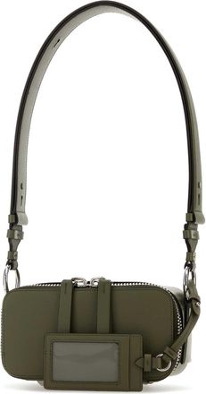 Maison Margiela Womens Camera Shoulder Bag Green Leather Llining