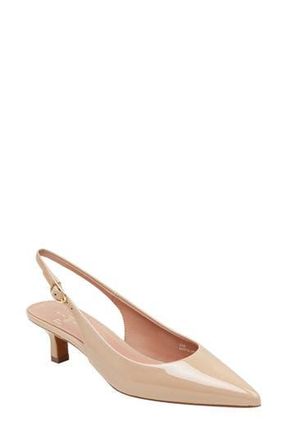 Linea Paolo Cecil Slingback Pointed Toe Kitten Heel Pump in Blush Taupe at Nordstrom Rack, Size 7.5