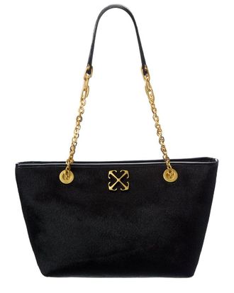 Off-white Jitney Small Chain Haircalf Tote