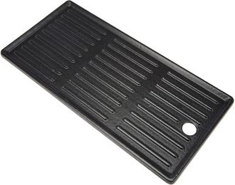 Char-Broil Char-broil - Piastra per grill a 3 fornelli, Metallo, Nero, Rettangolare