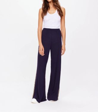 The Upside Greenwich Alight Knit Pant In Navy