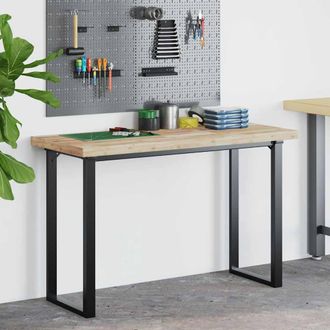 Berkfield Home Versatile Desk Top Untreated 160x50x4 cm Solid Wood Acacia in Brown | Size: 160 x 50 x 4 cm