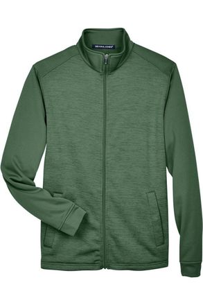 Devon & Jones Newbury Colorblock Mlange Fleece Full-Zip jacket