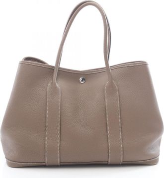 Herm&egrave;s Etoupe Gray Gray Negonda Leather Leather Tote Bag (Pre-Owned)