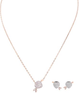 Swarovski Idyllia Heart With Arrow Earring and Necklace Set