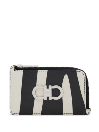 Ferragamo animal-motif card holder - Black