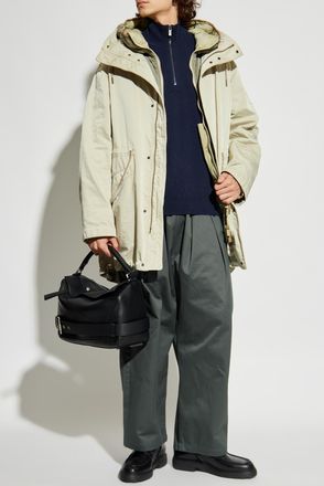 Burberry Hooded Jacket, Mens, Cream