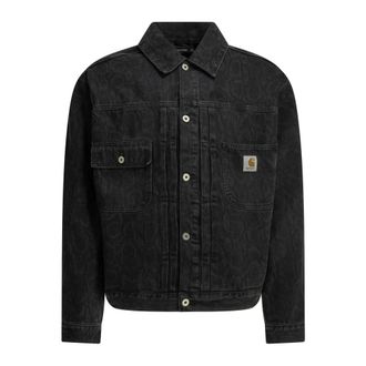 Carhartt Work in Progress Belmar Denim Trucker Jacket - Heren - Spijkerjassen - Zwart - L - Denim - Jassen
