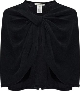 By Malene Birger Wool Poncho Pinne - Dames - Ponchos - Zwart - ONE Size - Wol - Jassen