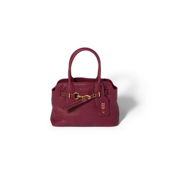 Miu Miu Aventure Nappa Leather Bag, Woman, Amaranth Red