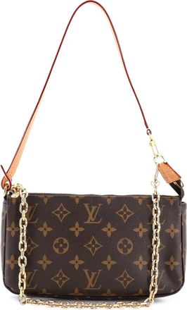 Louis Vuitton Chain Pochette Accessoires NM Monogram Canvas shoulder bag - Bruin