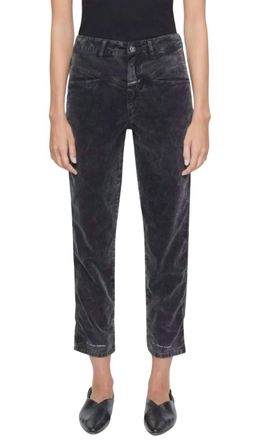 Closed Pedal Pusher Velvet Jean In Washed Black