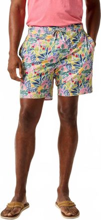 Johnnie-O Half Elastic Surf Shorts In Zest