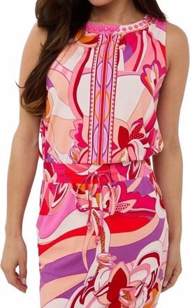 Esqualo Tira Sleveless Top In Beads Disco Hit