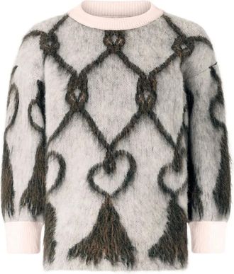 Genny patterned sweater - Neutrals