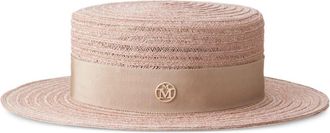 Maison Michel Kiki hat - women - Cotton/Abaca - S - Neutrals