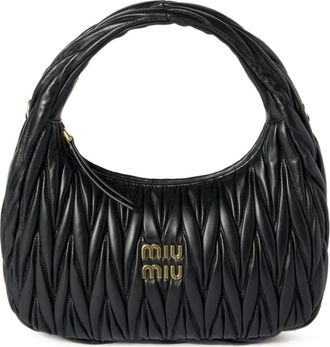 Miu Miu Borsa tote Wander matelassé - Nero