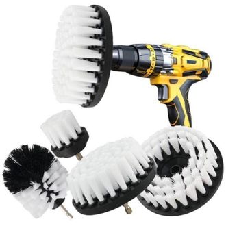 OEM Juego De 5 Cepillos De Limpieza Para Taladros, Coches, Azulejos, Alfombras, Ba&ntilde;eras, Cocinas E Inodoros - Crezuo