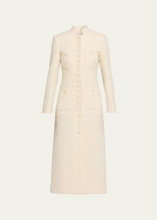 Liberowe Boucle Single-Breasted Imperial Coat
