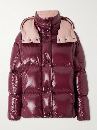 Moncler Piumino Trapuntato In Shell Parana - Viola