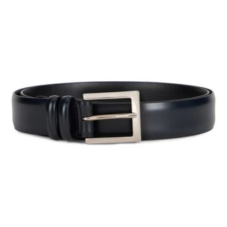 Orciani Belts, male, Black, Size: 100 CM Brushed Leather Belt