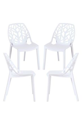 Regalos Miguel Regalos Miguel - Packs Sillas - Pack 4 Sillas Hissar Polipropileno - Blanco