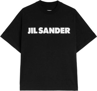 Jil Sander Logo Cotton T-Shirt-Donna