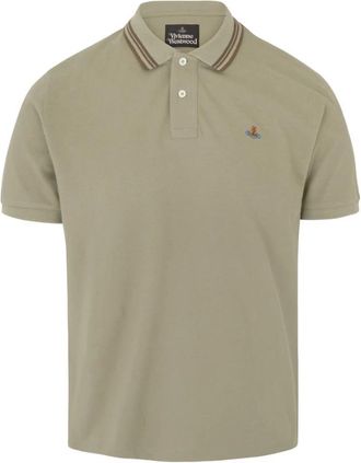 Vivienne Westwood Classic Polo - Heren - Polos - Groen - S - Katoen - Tops