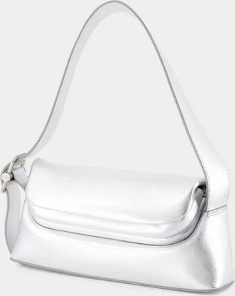 Osoi Hobo Bags - Folder Brot Shoulder Bag - Leather - Silver - für Damen