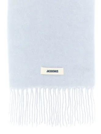 Jacquemus Alpaca Blend Scarf - Light Blue