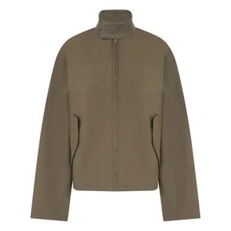 Bottega Veneta Compact Cotton Jacket - male - Bottega Veneta - Light Jackets - Gray - XL - Jackets