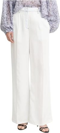 Patrizia Pepe Wide Leg Jeans - Dames - Wijde Broeken - Wit - L - Denim - Broeken