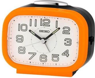Seiko Alarm Clock - SEIKO - QHK060E - Orange - Analog - Alarm - Japanese Quartz