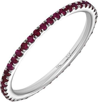 Bony Levy El Mar 18K 0.65 Ct. Tw. 42 Ruby Stackable Ring