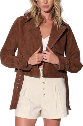 Walter Baker Rexa Suede Short Trench Coat