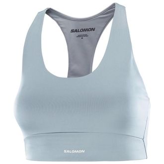 Salomon SHKout Core Bra Sport-BH f&uuml;r Damen | grau